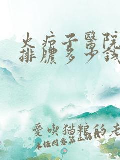 火疖子医院切开排脓多少钱