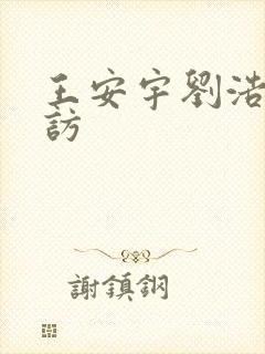 王安宇刘浩存采访
