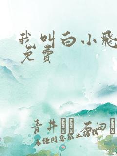 我叫白小飞漫画免费