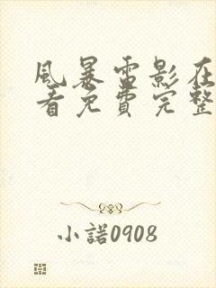 风暴电影在线观看免费完整版
