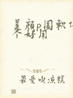美颜p图软件哪个好用
