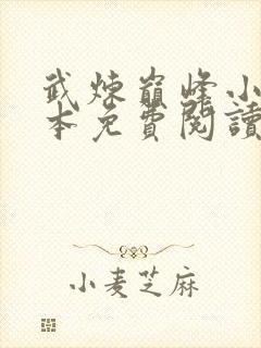 武炼巅峰小说完本免费阅读
