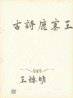 古诗鹿寨王维
