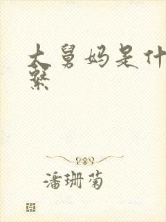 大舅妈是什么关系