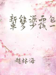 新能源面包车租车多少钱一个月