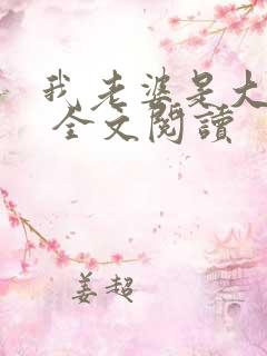 我老婆是大明星 全文阅读