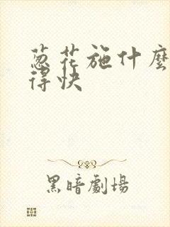 葱花施什么肥长得快