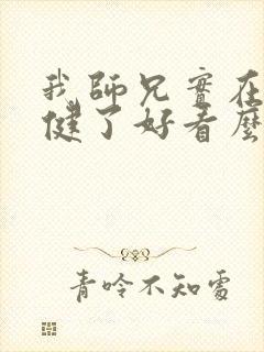 我师兄实在太稳健了好看么