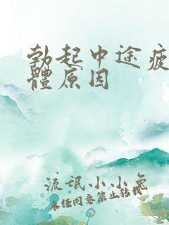 勃起中途疲软具体原因