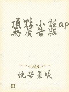 顶点小说app无广告版