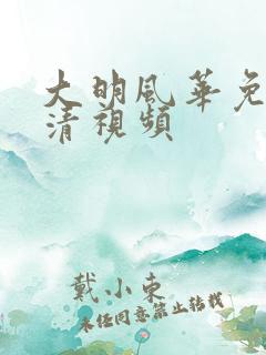 大明风华免费高清视频