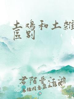 土鸡和土杂鸡的区别