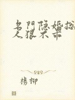 名门隐婚总裁夫人狠不乖