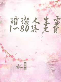 璀璨人生电视剧1~80集免费观看