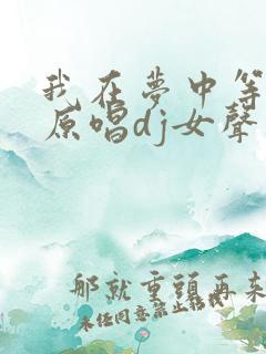 我在梦中等着你原唱dj女声版