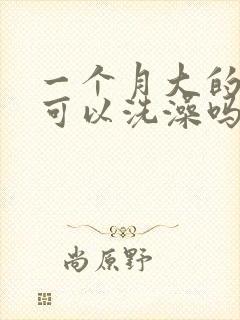 一个月大的小狗可以洗澡吗