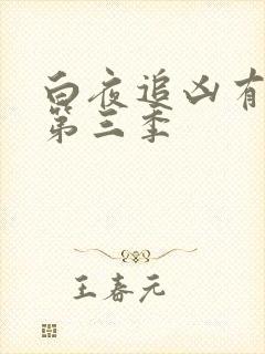 白夜追凶有没有第三季