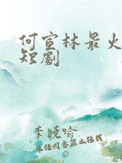 何宣林最火十部短剧