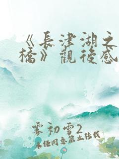 《长津湖之水门桥》观后感600字