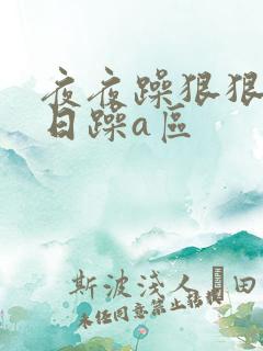 夜夜躁狠狠躁日日躁a区
