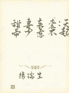 甜妻来袭:天价帝少惹不起