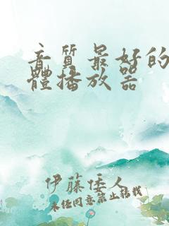 音质最好的流媒体播放器
