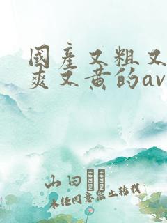 国产又粗又猛又爽又黄的av