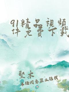 91精品视频软件免费下载在线观看下载