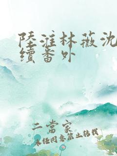陆淮林薇沈可后续番外