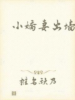 小娇妻出墙记