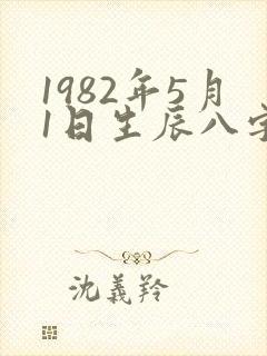 1982年5月1日生辰八字