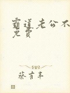 霸道老公不好惹免费