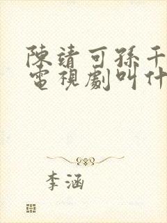 陈靖可孙千演的电视剧叫什么