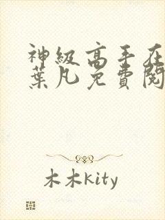 神级高手在都市叶凡免费阅读