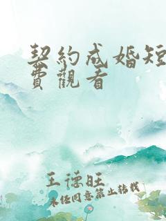 契约成婚短剧免费观看