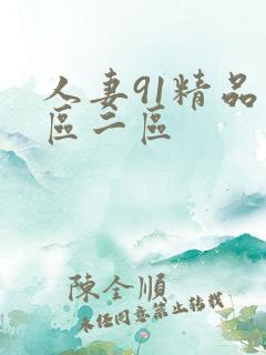 人妻91精品一区二区