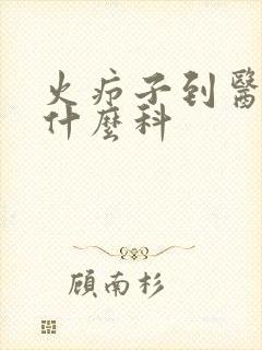 火疖子到医院挂什么科