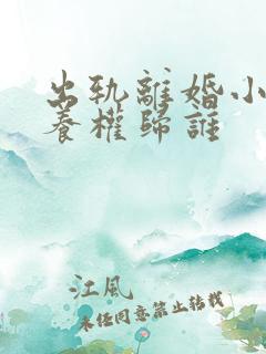 出轨离婚小孩抚养权归谁