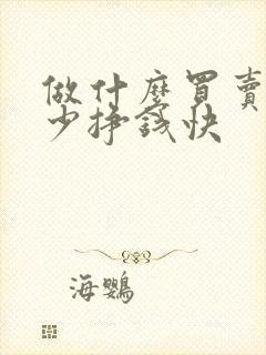做什么买卖投资少挣钱快