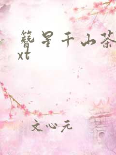 簪星千山茶客txt