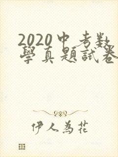 2020中考数学真题试卷及答案