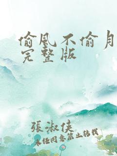 偷风不偷月番外完整版