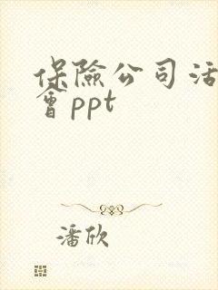 保险公司活动早会ppt