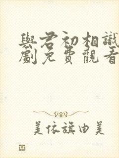 与君初相识电视剧免费观看第3集