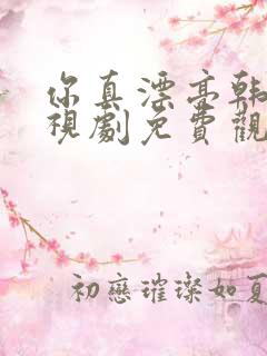 你真漂亮韩剧电视剧免费观看