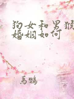 狗女和男猴相配婚姻如何
