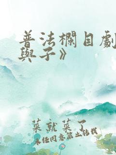 普法栏目剧《父与子》