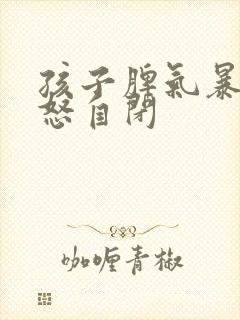 孩子脾气暴躁易怒自闭