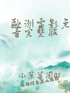 欧洲电影免费观看完整版