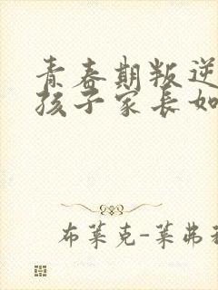 青春期叛逆期男孩子家长如何沟通